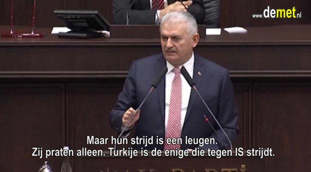 Premier Turkije: Turkije enige land die vecht tegen IS. De rest praat alleen. (video)